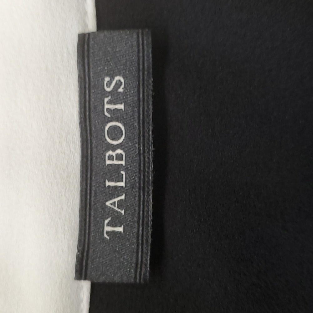 Talbots' timeless black dress is in great used condition. Size 10. Tie be… - Picture 7 of 8